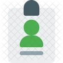 Id Card User Icon