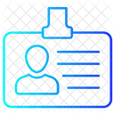신분증 프로필 사원증 아이콘