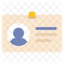 Credential Id Card Icon