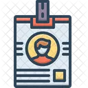 Pass Id Card Website Icon