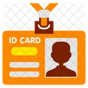 Id Card Office Working Icon