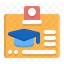 School Id Badge Id Card Icon