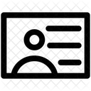 신분증 신분증 직원 아이콘