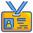 Id Card Pass Identity Business Identification Office Icon