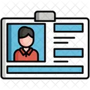 Id Card Identity Card Employee Card Icon
