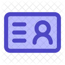 Id Card Identity Identification Icon