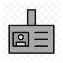 Id Card Leader Entry Pass Icon