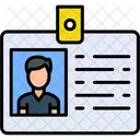 Id Card Badge Document Icon