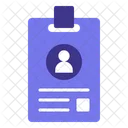Id Card Member Pass Icon