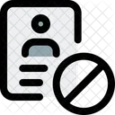 Id Card Banned  Icon