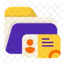 Folder Card Data Storage Icon