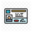 Id Card Biometric Icon
