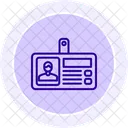 Id Card Line Icon Icon