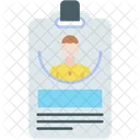 Id Card Identification Pass Icon