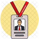 Id Card Identity Badge Office Card Icon