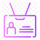 Id Card Journalist Pass Icon