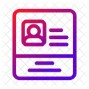 Id Card Press Journalist Icon