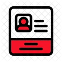 Id Card Press Journalist Icon