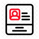 Id Card Press Journalist Icon