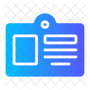 Cartao De Identificacao Cartao De Visita Identidade Ícone