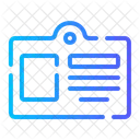Cartao De Identificacao Cartao De Visita Identidade Ícone