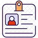 Identificacion De Empleado Tarjeta De Identificacion Tarjeta De Identidad Icono