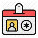 Identificacion De Empleado Tarjeta De Identidad Tarjeta De Visita Icono