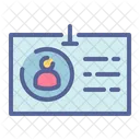 Identity Card Office Icon