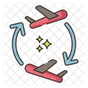 Viagem De Ida E Volta Viagem De Volta Passeio De Volta Ícone