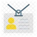 Idcard Badge Entry Icon