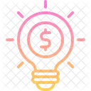 Idea Light Bulb Money Icon