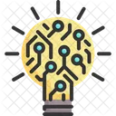 Idea Intelligence Lightbulb Icon
