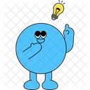 Azul Personajes Personajes Lindos Icono