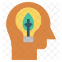 Human Head Thinking Mind Icon