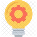 Bulb Gear Idea Icon