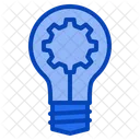 Idea Bulb Gear Icon