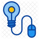 Idea Bulb Creative Mouse Light Design Thinking Icon