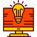 Idea Computer Bulb Icon