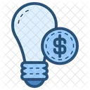 Blue Idea Money Icon