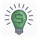 Idea Bulb Money Icon