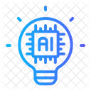 Idea Artificial Intelligence Chip Icon