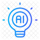 Idea Artificial Intelligence Tech Icon