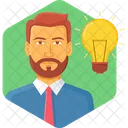 Idea Bulb Power Icon