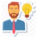Idea Bulb Power Icon