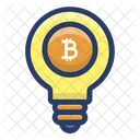 Idea de bitcoin  Icono