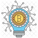 Idea de bitcoin  Icono