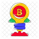 Idea de bitcoin  Icono