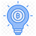 Bitcoin Criptomoneda Idea Icon