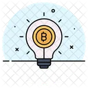 Bitcoin Criptomoneda Idea Icono