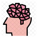 Idea del cerebro digital  Icono